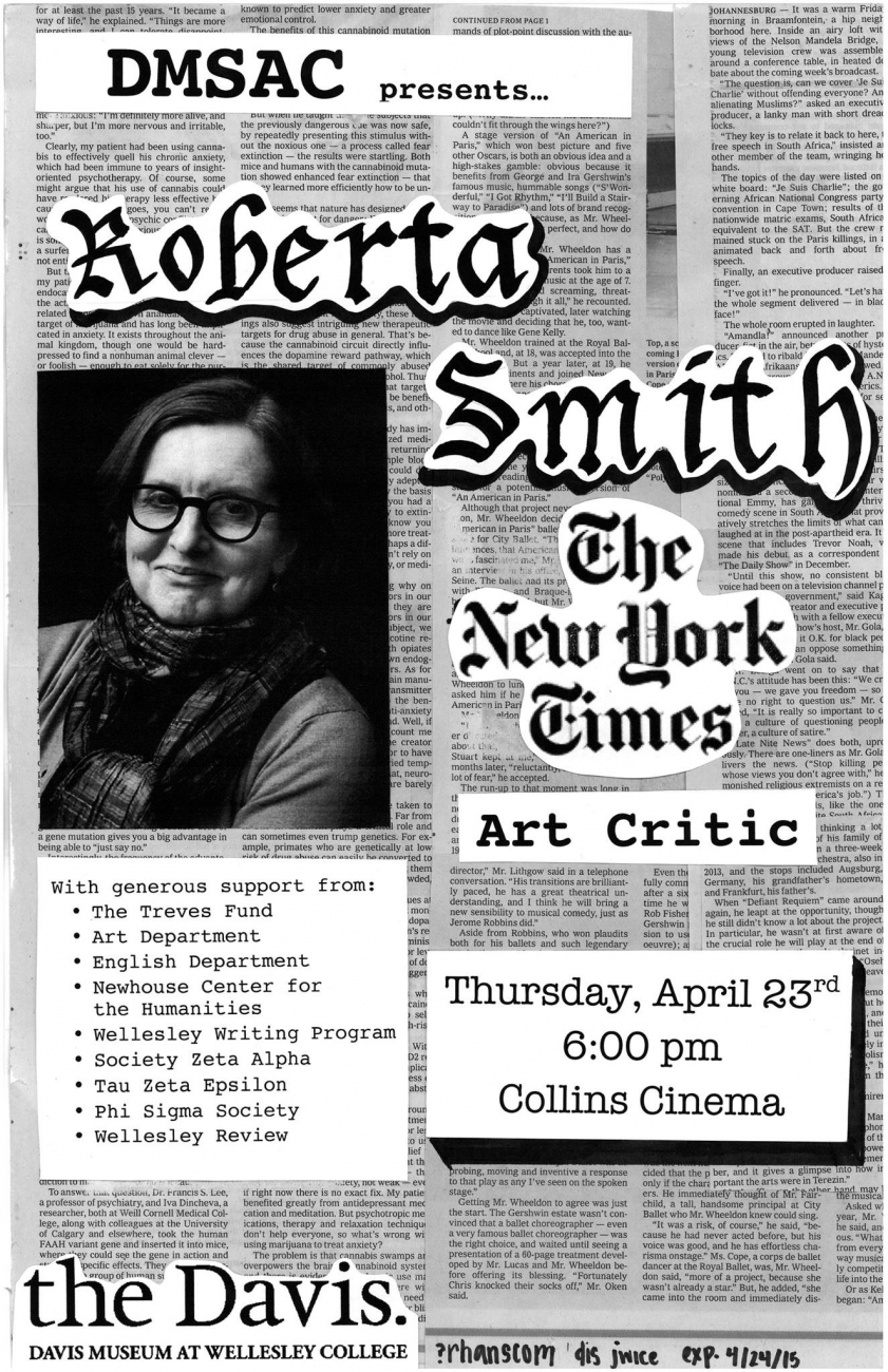 Roberta Smith: The New York Times art critic
