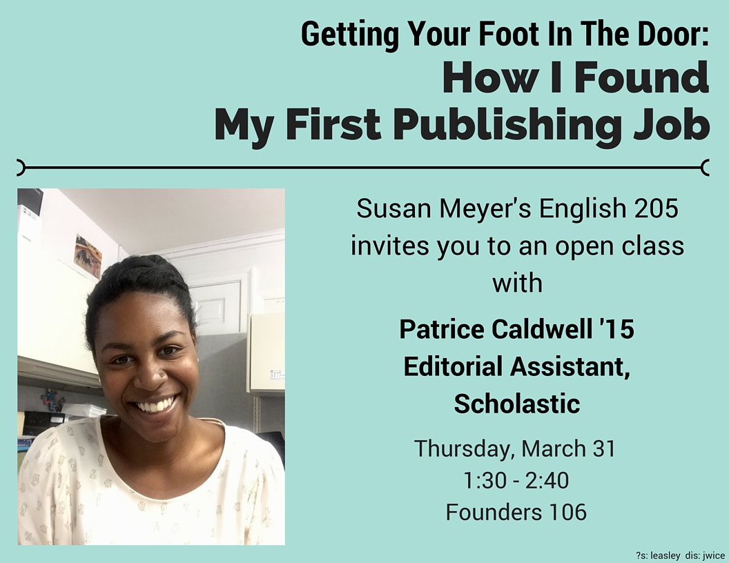 How Susan Meyer found her first publishing job