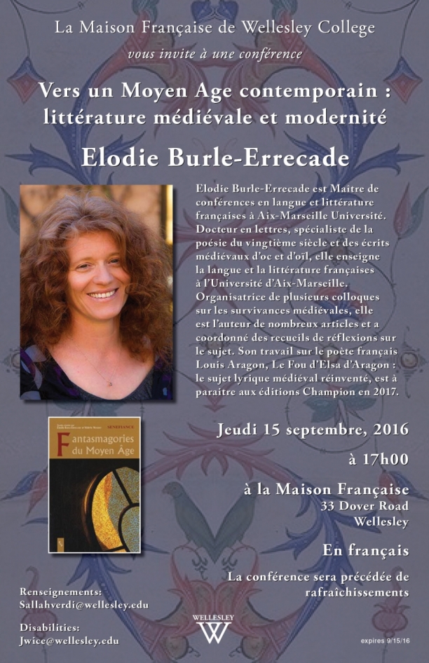 Elodie Burle-Errecade - Vers un Moyen Age contemporain: litterature medievale et modernite