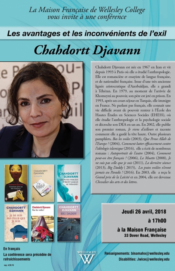 Chahdortt Djavann: Les avantages et les inconvenients de l'exil