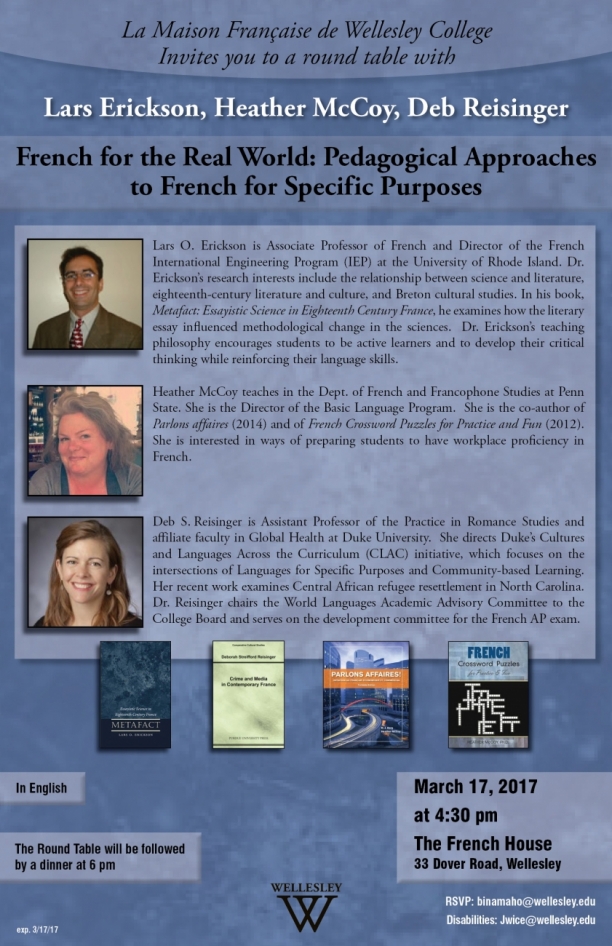Lars Erickson, Heather McCoy, Deb Reisinger: French for the Real World