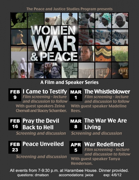 Women, War and Peace series poster