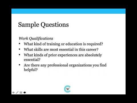 Informational Interviewing: A Career Essentials Workshop