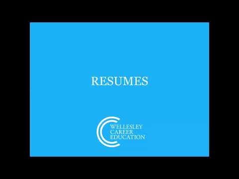 Building Your Resume From Scratch: A Career Essentials Workshop
