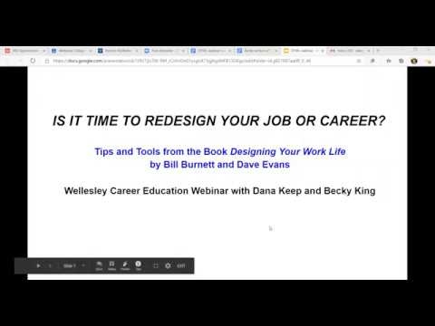 Is It Time to Redesign Your Job or Career? (Webinar, June 2020)
