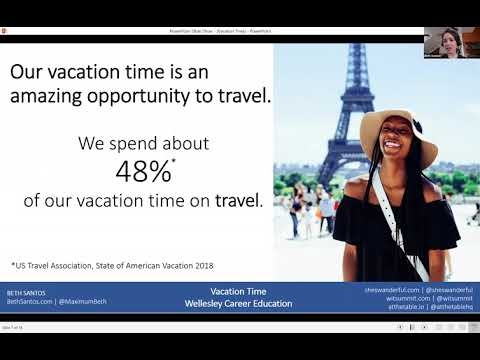 Vacation Time: how the way you travel can change the way you work (Webinar, March 2019)