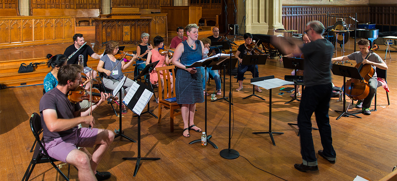 Distinguished Faculty of the 2015 Composers Conference Rehearse