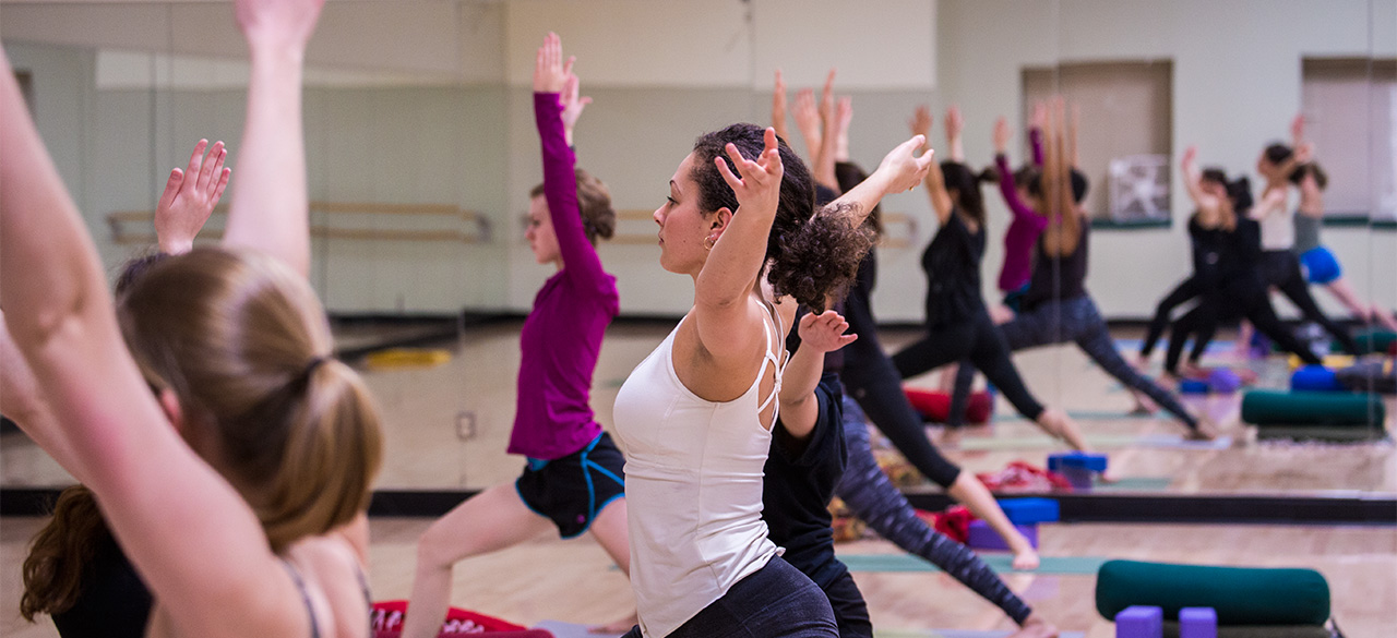Wellesley Students Practice Yoga at the KSC