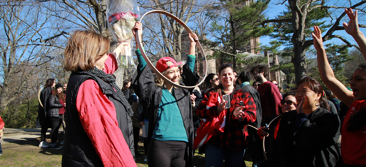 Arianna Rodriguez '16 Won the 121st Annual Hoop Rolling Contest