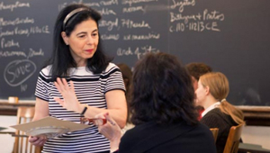 Professoressa Laviosa teaches Italian