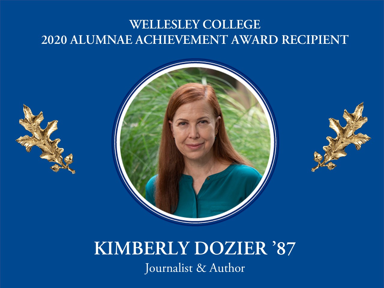 Kimberly Dozier's Alumnae Achievement Award