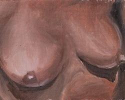 oil painting of breasts