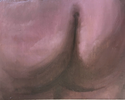 oil painting of buttocks