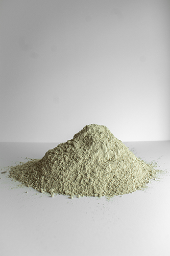 pile of yellowish powdered clay
