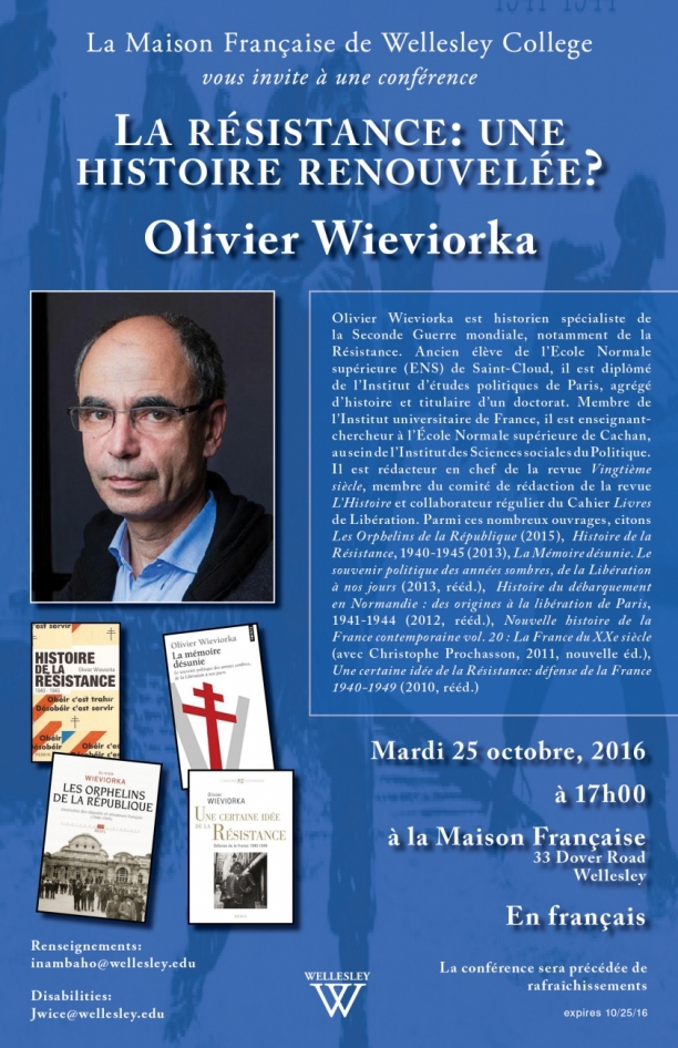 Olivier Wieviorka - La Resistance: une histoire renouvelee?