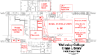 thumbnail floorplan of Clapp Library first floor