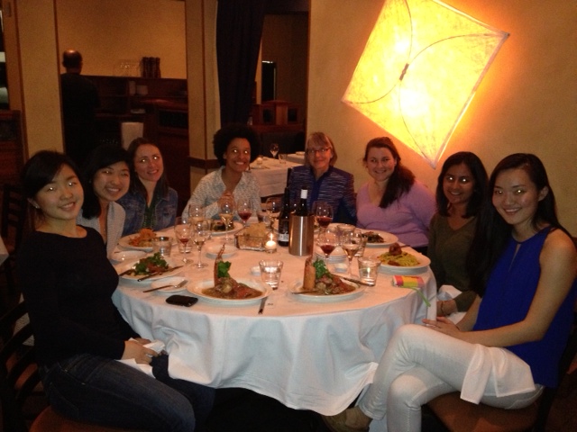 Dinner with neuroscience students